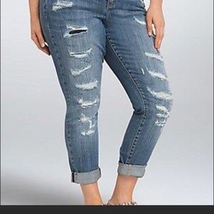 Torrid ex-boyfriend destroyed jeans size 20